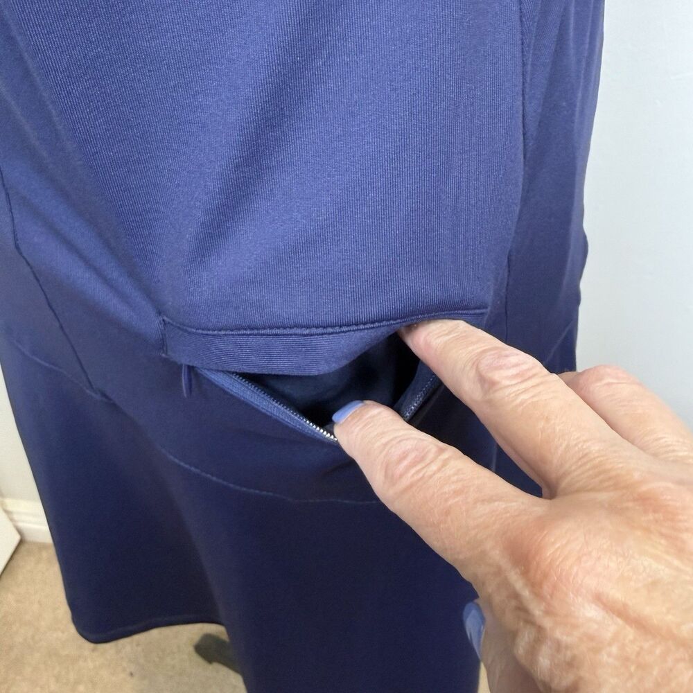 J. McLaughlin Tallula Dress Blue Size Small Catalina Cloth Summer Athleisure NWT - Picture 12 of 16